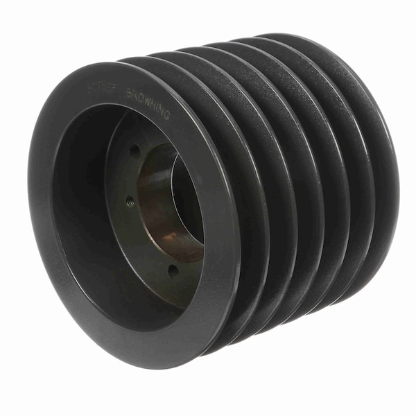 6 Groove Cast Iron Bushed Bore Multiple Sheave, 6C75SF